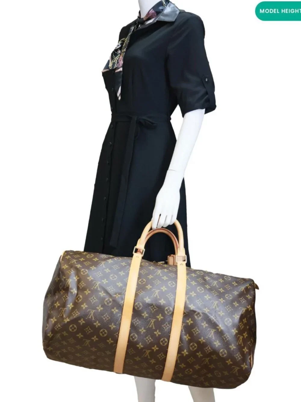 Louis Vuitton  Keepall 55 Monogram Canvas Travel Bag Brown